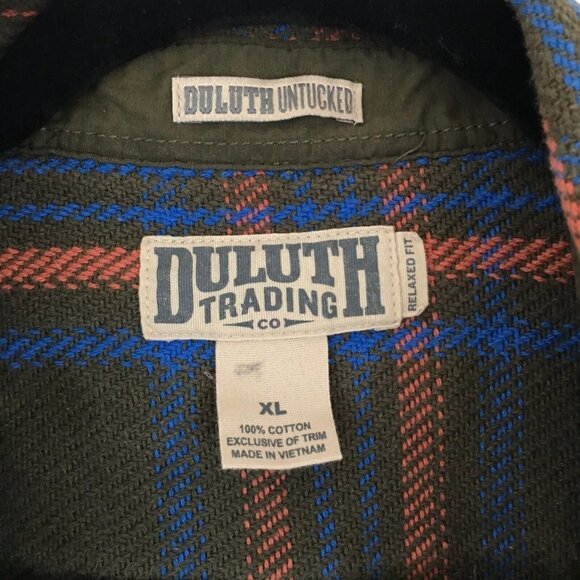 Duluth Men's Shaket Untucked Relaxed Fit Button Down Front Pockets Size XL - Picture 4 of 6